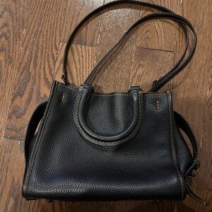Coach 1941 Rogue 17 Black Leather Shoulder Bag